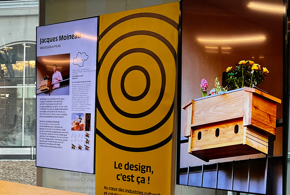 Jacques-Moineau-Borne-Toulouse france-design-toulouse-week-pilag-design-jardiniere-nichoir-verdangry